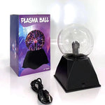 Lampe de chevet plasma allumée dans une chambre
