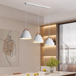 suspension conique moderne opaque alliage noir blanc salon chambre restaurant