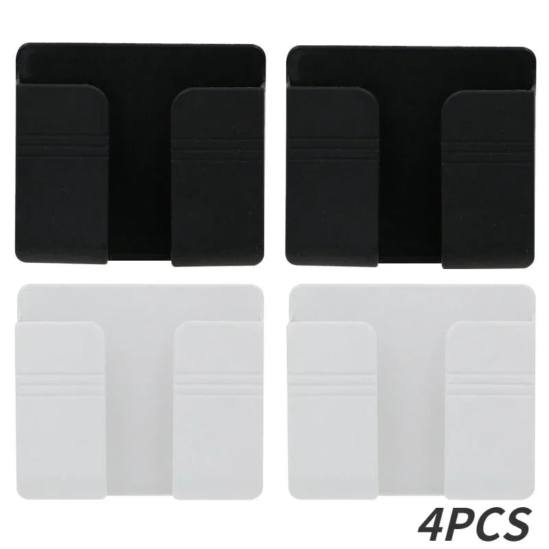 boîte rangement mural blanc moderne adhésif chargeur smartphone télécommande prise usb