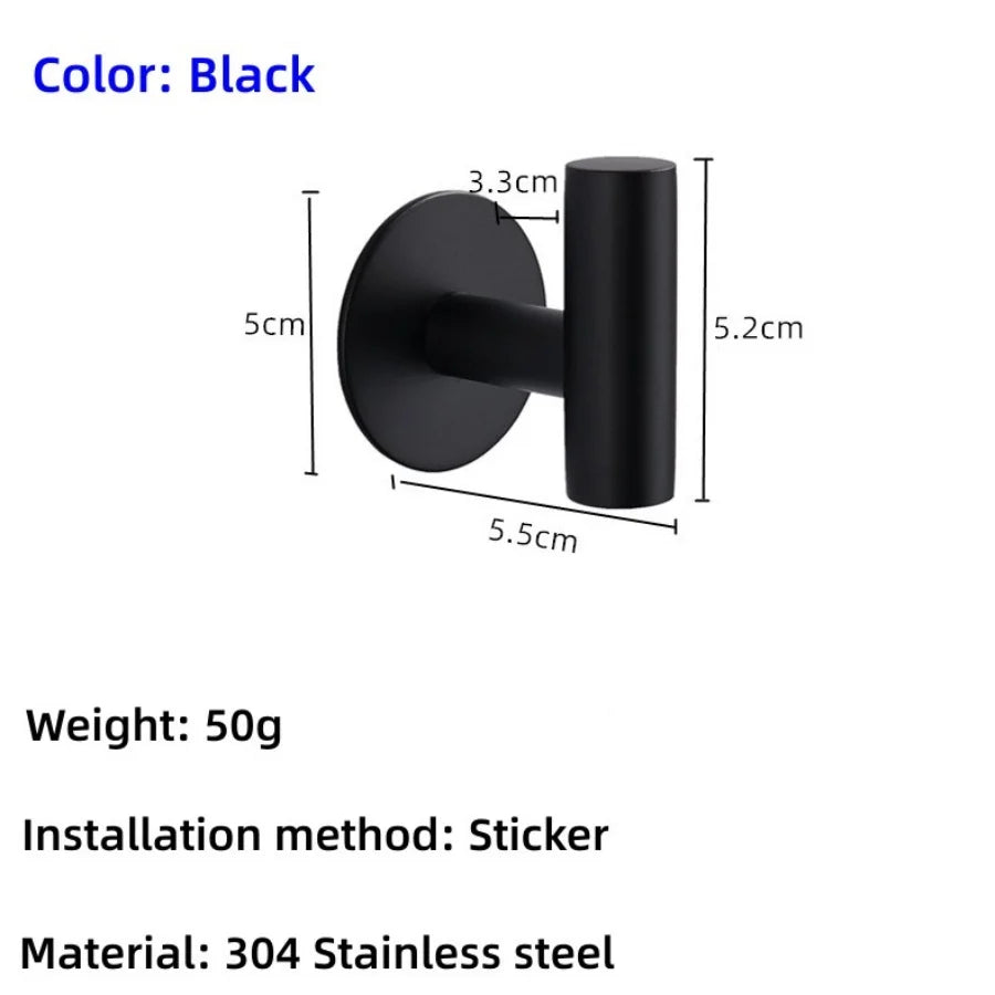 porte serviettes mural acier inoxydable moderne noir doré argenté lisse brillant minimaliste