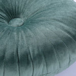 coussin rond velours brodé mousse pu polyester moderne orange jaune gris roseversible non amovible