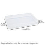 boîtes rangement transparentes empilables colorées poignée moderne 14.8cm 14.8cm 12.3cm