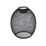lampe suspendue moderne fer maille géométrique blanc noir doré opaques
