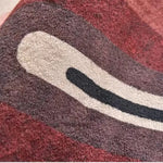 Tapis ethnique marocain vintage bordeaux