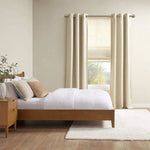 rideau store lamelles tissu beige texture lin moderne opacité sécurité uv puits lumière horizontal