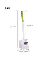brosse wc moderne adhésive poils noirs blanc vert clair durable respectueux environnement