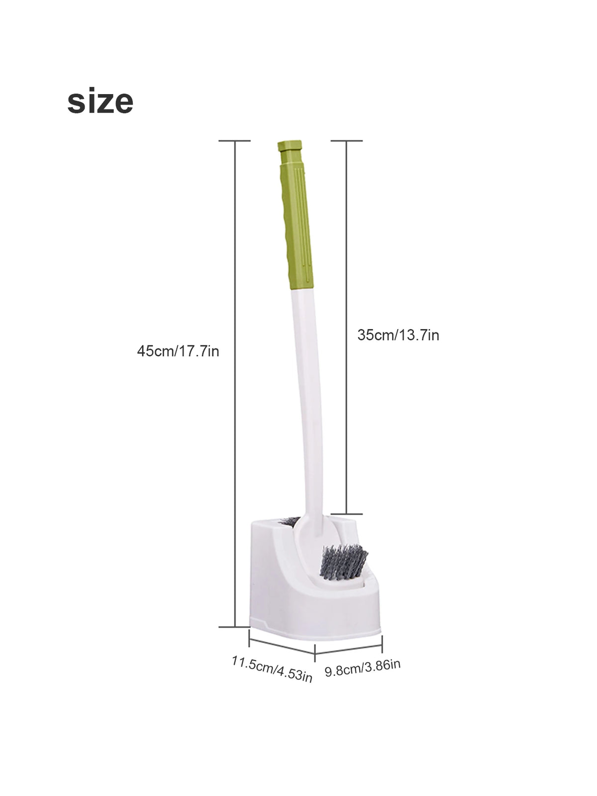 brosse wc moderne adhésive poils noirs blanc vert clair durable respectueux environnement