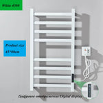 radiateur serviettes électrique acier inoxydable blanc noir moderne thermostatique touchscreen chauffage fibre carbone ipx4