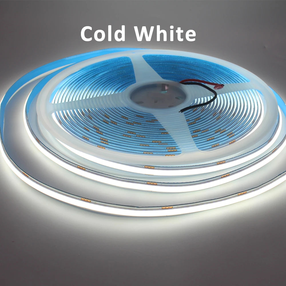 ruban led blanc jaune bleu adhésif haute luminosité 320 leds ligne continue moderne