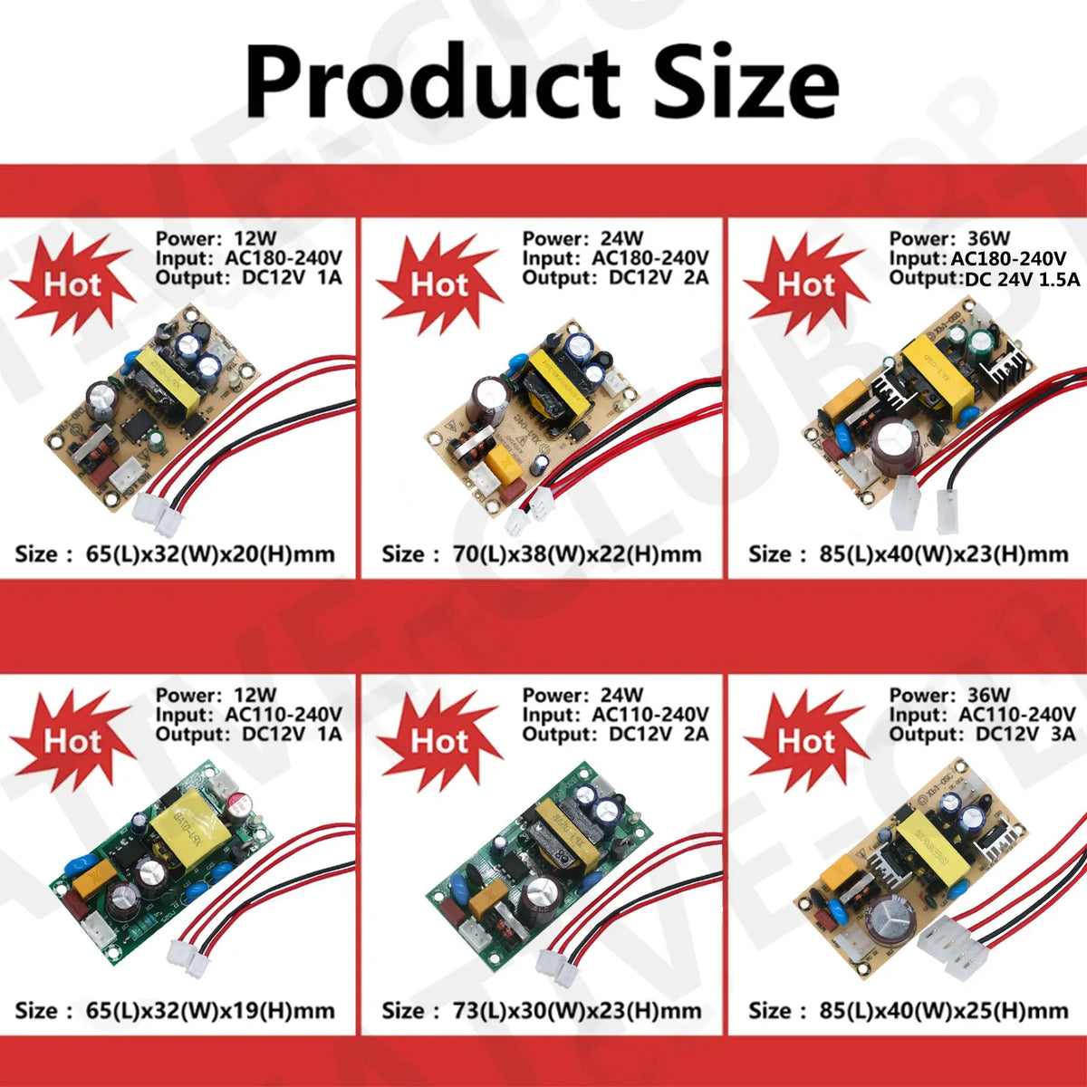 transformateur électrique 12v 24v 5v led alimentation puissance stable câbles vis électronique moderne