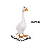 statue canard blanc orange texturé rustique extérieur jardin terrasse intérieur décoration magasin
