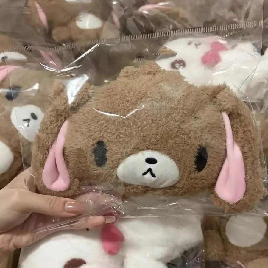 sac kawaii mignon sac langer porte cartes animal peluche transparent face lapin porte clés
