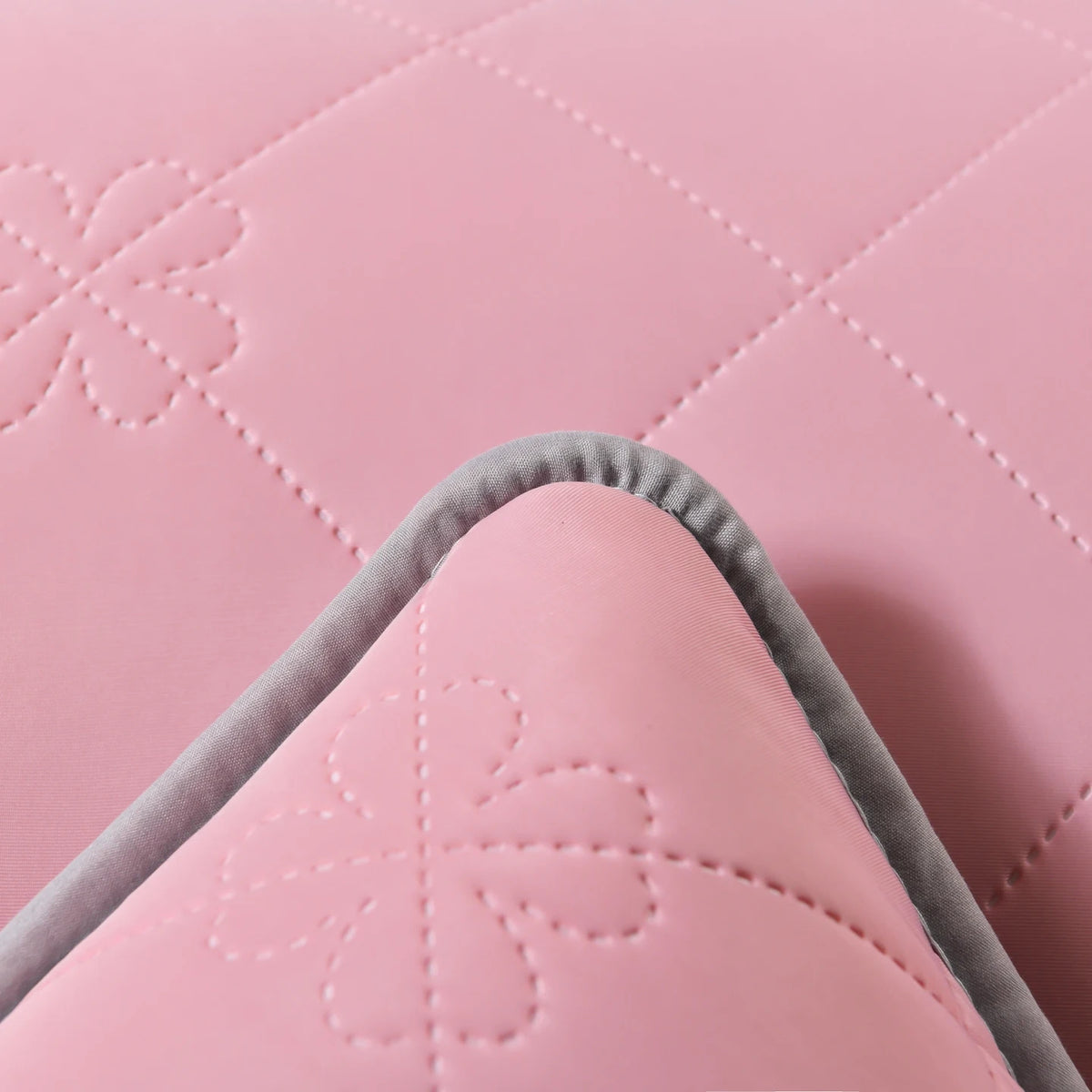 taies d'oreiller cooling polyester respirant moderne rose clair motif carrés washable soft lit maison