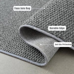tapis moderne minimaliste gris beige antidérapant résistant corrosion solide polyestère durable chambre