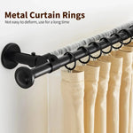 anneaux rideau métal clips décoration fenêtre moderne noir argent or