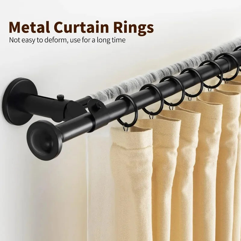 anneaux rideau métal clips décoration fenêtre moderne noir argent or