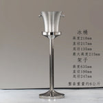 seau glace martelé support trépied métal argent doré vin champagne bar