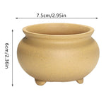 pots céramique succulentes bleu brun texture grès brillante intérieur extérieur classique minimaliste