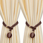attaches rideaux décoratives polyester tressure élégantes couleurs variées fixations rideaux elastiques