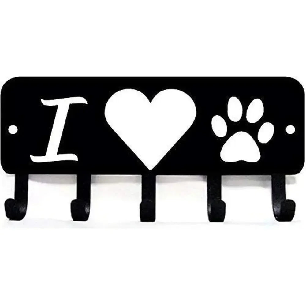porte cle mural noir fer lettres sweet crochet organisation entree maison moderne