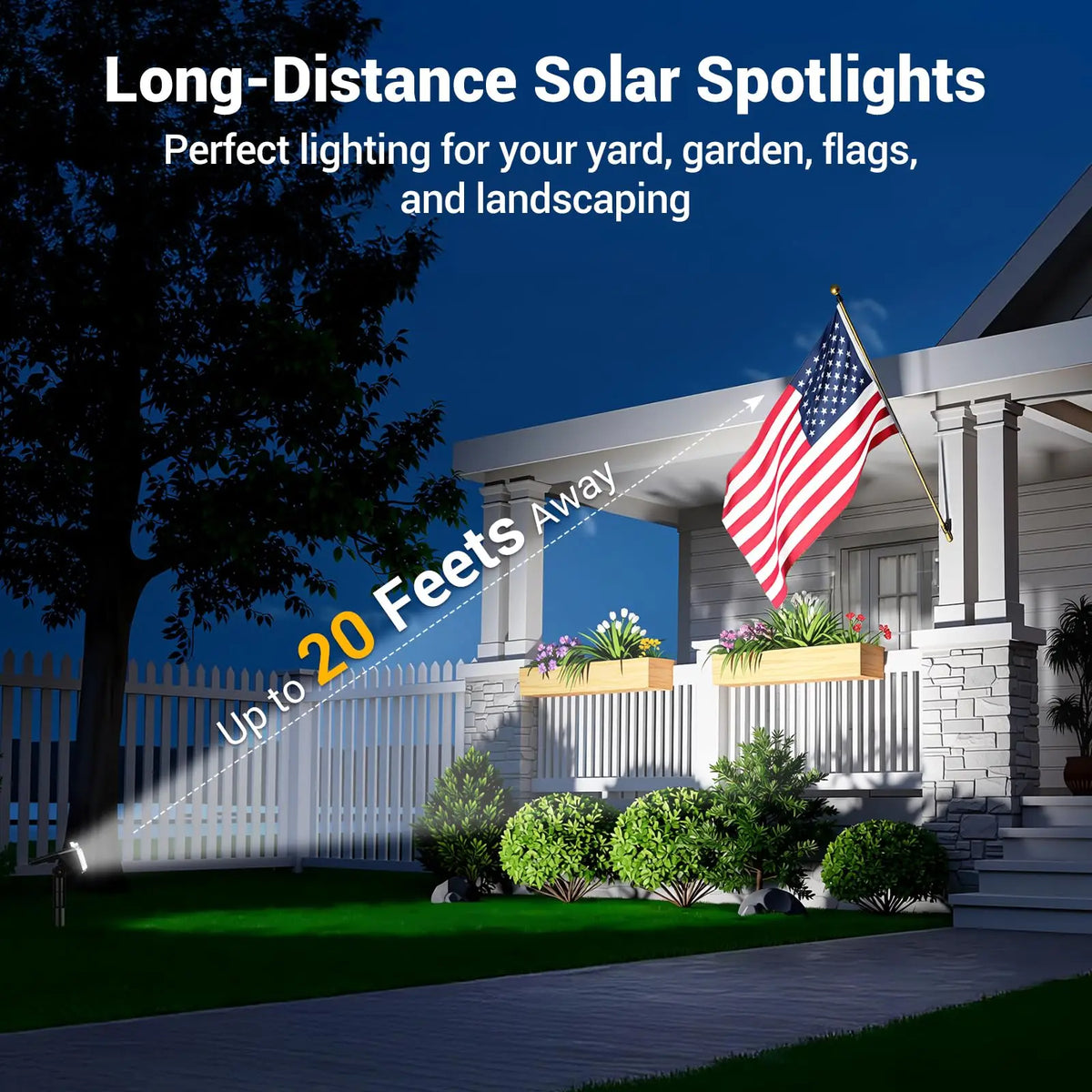 projecteurs solaires extérieurs ip65 led modernes panneau solaire transparent tige métallique facile jardin