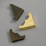 protections d'angle decoratives or bronze ornements floraux vintage fixations maison woodworking echangement