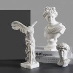 statue déesse victoire ange gréco romaine sculpture résine blanche décoration moderne antique
