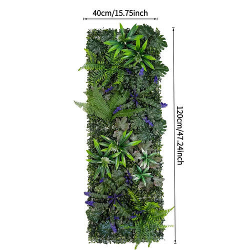 panneau mur végétal artificiel feuillage dense plante décorative jardin extérieur décoration maison vert naturel