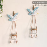 vases suspendus transparents vintage coquillages étoiles rustiques éléments naturels