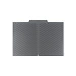 tapis cuisine moderne gris vert rayures diagonales drainage anti dérapant haute température resistant
