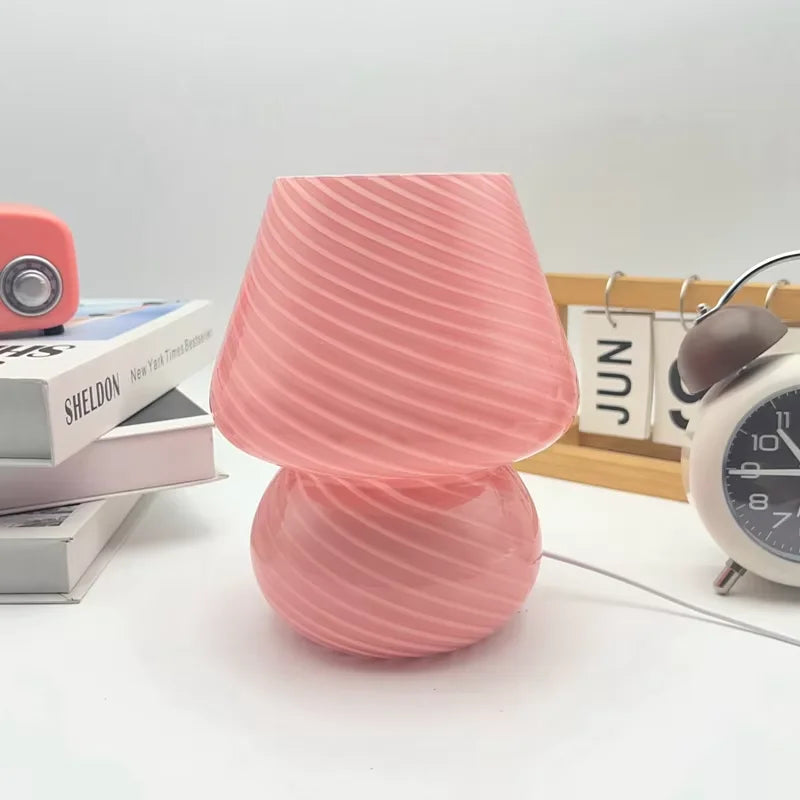 lampe table led moderne blanc rayures diagonales chambre coucher étude usb chargeur
