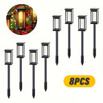 lumière solaire jardin auto allumage 6v transparente moderne noire piquetextérieur