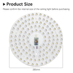 panneau led blanc moderne 285mm aimants télécommande câble alimentation 72w