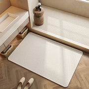 tapis bain absorbant diatomée antidérapant moderne géométrique beige marron gris