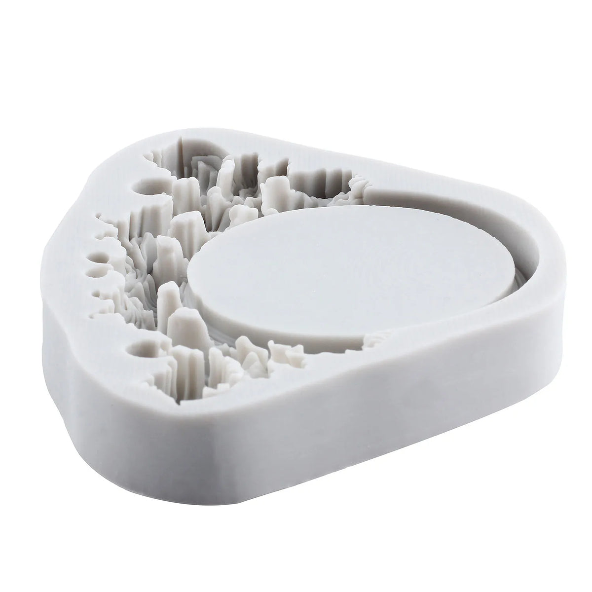 Support bijoux silicone ornements floraux classique décoration gâteau cupcake artisanal blanc respectueux environnement