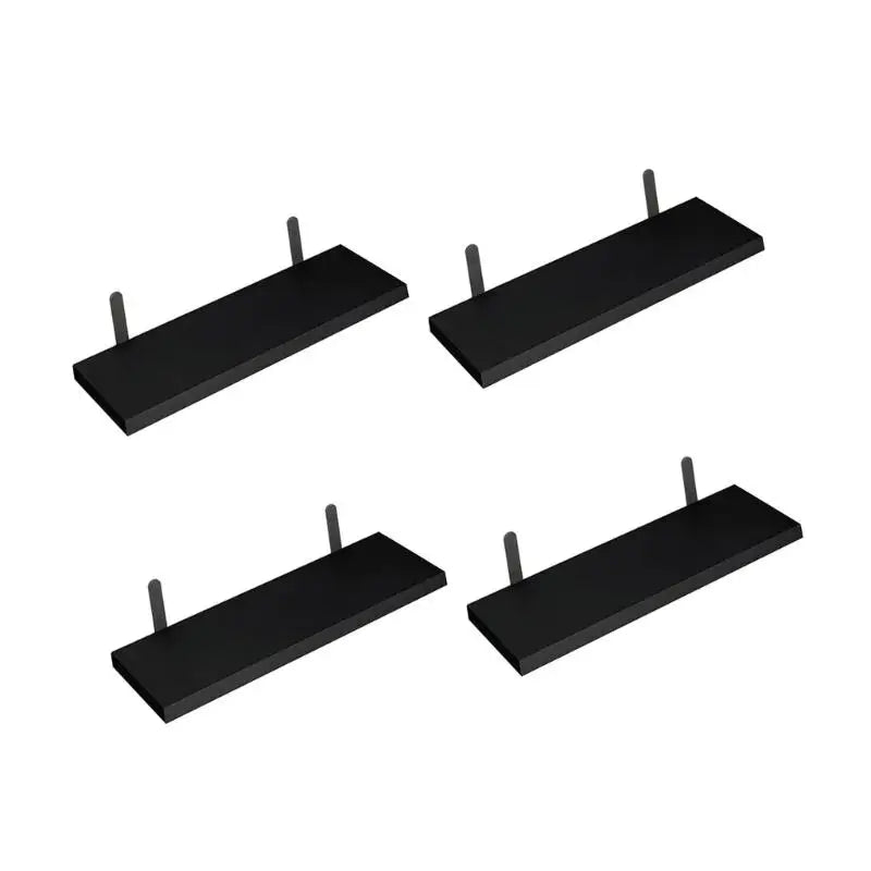 organisateur étagères murales modernes bois noir clair foncé étagères minimalistes supports métal chambre salon
