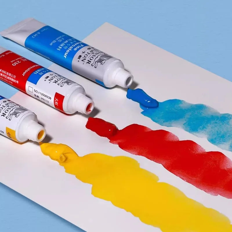 ensemble peintures aquarelle 36 couleurs bouteilles pinceaux papier artiste opacité vibrant