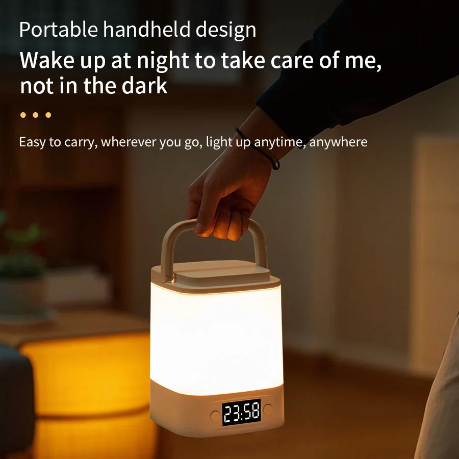 lampe portable rechargeable veilleuse télécommande gris blanc protection yeux chambre enfant sommeil