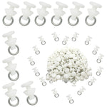 clips rideau blancs modernes volets accessoires rideaux plastique 10pcs 30pcs 50pcs universel