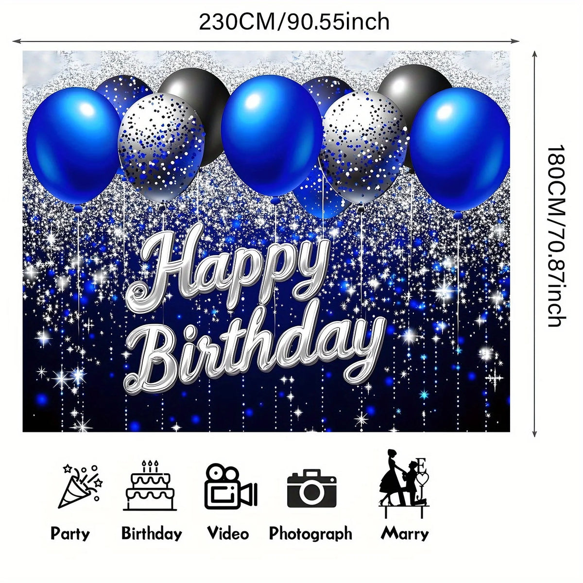 Accessoire fête mariage bleu argent Ombre Interieur