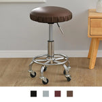 Housse de chaise de bar en cuir PU imperméable vue de dessus