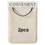 sacs rangement mesh réutilisables velcro blanc noir convenients semi transparents minimaliste