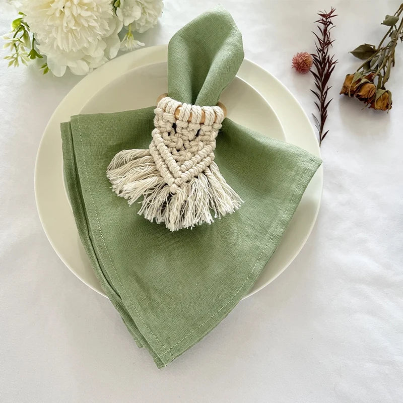 serviette table polyester vert olive unie cuisine salle manger décoration mariage