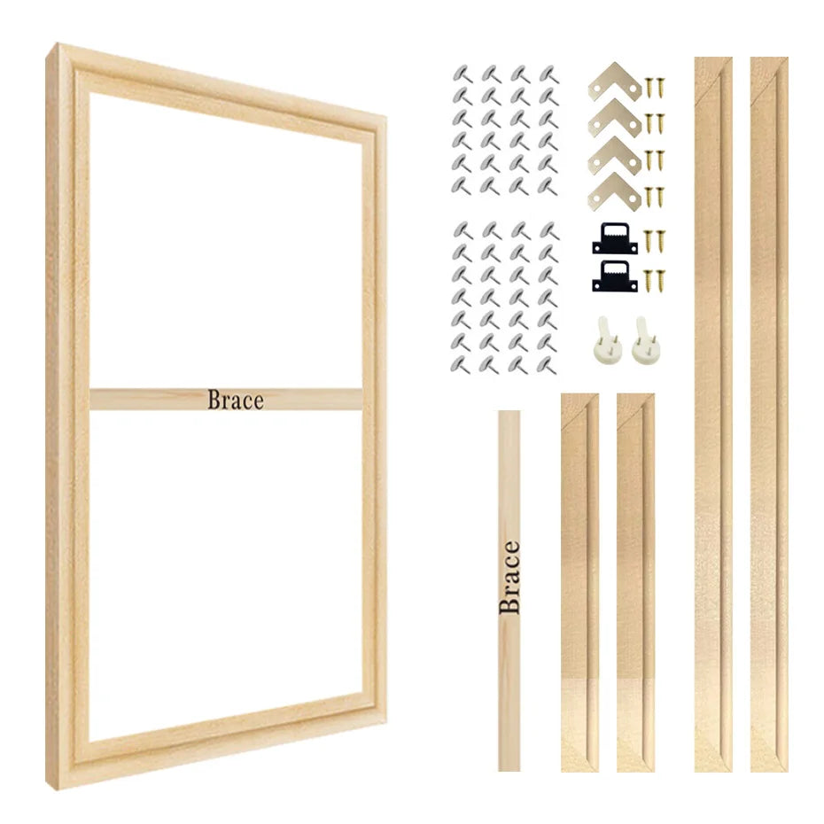 cadre tableau bois naturel texture classique barres clous 40x50 40x60 60x120