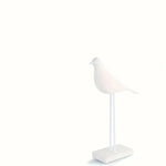 statue oiseau résine noir blanc minimaliste décoration intérieure animal compagnie moderne sculpture
