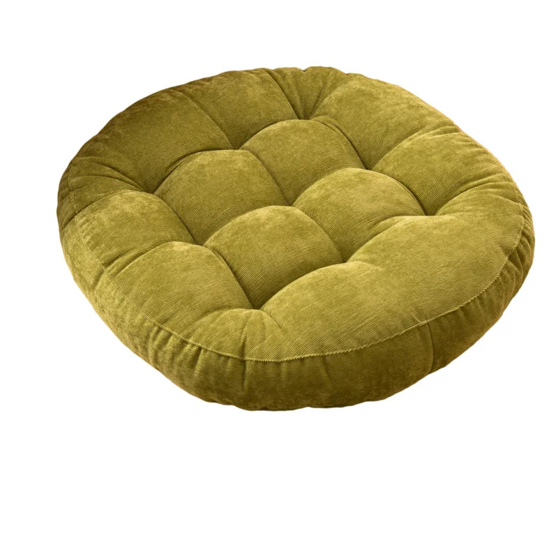 coussin rond velours bleu turquoise anti décubitus polyester doux moderne adultes
