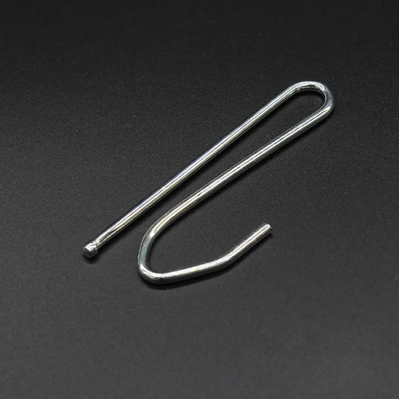 clips métalliques inoxydables moderne argentés lisses 15 pièces 30 pièces 60 pièces