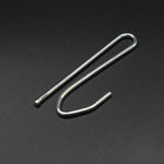 clips métalliques inoxydables moderne argentés lisses 15 pièces 30 pièces 60 pièces