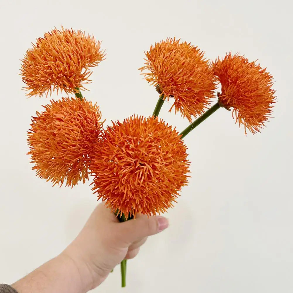 bouquet artificiel moderne vert orange décoration intérieure maison festives