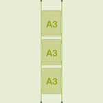 support présentation d'affiches moderne clips vert clair a3 a4 transparent hd vds clips inclusion